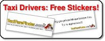Taxi Drivers: Free Stickers!